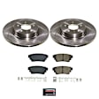 KOE9219 Rear Brake Disc and Pad Kit, Plain Surface, Ceramic
