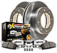MDK1781 2-Wheel Set Front Brake Disc and Pad Kit, Plain Surface 8 Lugs 347 mm Z36 Extreme Truck And Tow, Includes (2) Brake Disc and (1) Brake Pad Set