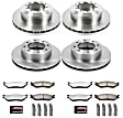 2000 Ford F-450 Super Duty - 4-Wheel Set Front and Rear Brake Disc and Pad Kit, Plain Surface, 8 Lugs, 369 mm and 394 mm, Z36 Extreme Truck And Tow Includes (4) Disc and (2) Pad Set