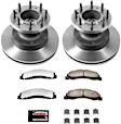 MDK4717 2-Wheel Set Brake Disc and Pad Kit, Plain Surface 8 Lugs 345 mm Z36 Extreme Truck And Tow, Includes (2) Brake Disc and (1) Brake Pad Set