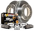 MDK4912 2-Wheel Set Rear Brake Disc and Pad Kit, Plain Surface 8 Lugs 327.66 mm Z36 Extreme Truck And Tow, Includes (2) Brake Disc and (1) Brake Pad Set