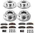 2018 Ford F-350 Super Duty - 4-Wheel Set Front and Rear Brake Disc and Pad Kit, Plain Surface, 8 Lugs, 362.8 mm and 363 mm, 4WD, 6.2L 8Cyl, Z36 Extreme Truck And Tow Includes (4) Disc and (2) Pad Set