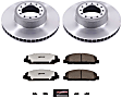 MDK8368 2-Wheel Set Front Brake Disc and Pad Kit, Plain Surface 12 Lugs 363.22 mm Z36 Extreme Truck And Tow, Includes (2) Brake Disc and (1) Brake Pad Set