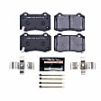 2019 Dodge Charger - Rear Carbon Fiber Metallic Brake Pad Set, 6.4L 8Cyl, 4 or 6 Piston Front Caliper, Track Day