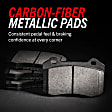 PST-1878 Rear Track Day Carbon Fiber Metallic Brake Pad Set