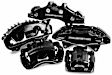 S2588BLK Rear Performance Series Brake Caliper, 2-Wheel Set