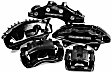 S2712BLK Front Performance Series Brake Caliper, 2-Wheel Set