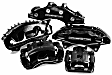 S5008BLK Front Performance Series Brake Caliper, 2-Wheel Set