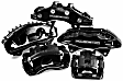 S5030BLK Rear Performance Series Brake Caliper, 2-Wheel Set
