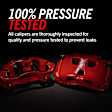 S6412 Front High-Heat Powder Coated Brake Calipers, For Models With Single Piston Calipers