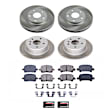 SC1063 Front and Rear Brake Disc and Pad Kit, Plain Surface 5 lugs 274.5 mm Ceramic Z17 OE Replacement