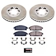SC1175 Front Brake Disc and Pad Kit, Plain Surface, 6 Lugs, 283 mm, Ceramic, Z17 OE Replacement