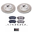 SC120 Front Brake Disc and Pad Kit, Plain Surface 5 Lugs 277.8 mm Ceramic