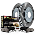SC120 Front Brake Disc and Pad Kit, Plain Surface 5 Lugs 277.8 mm Ceramic