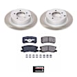SC1630 Rear Brake Disc and Pad Kit, Plain Surface, 5 Lugs, 302 mm, Ceramic, Z17 OE Replacement