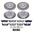 SC1870 Front and Rear Brake Disc and Pad Kit, Plain Surface, 5 Lugs, 308 mm, Ceramic, 4WD, Z17 OE Replacement