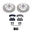 SC1970 Front Brake Disc and Pad Kit, Plain Surface, 6 Lugs, 295 mm, Ceramic