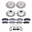 SC2005 Front and Rear Brake Disc and Pad Kit, Plain Surface, 5 Lugs, 274 mm, Ceramic, Z17 OE Replacement