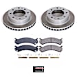 2004 GMC Savana 2500 - Front Brake Disc and Pad Kit, Plain Surface, 8 Lugs, 324 mm, Ceramic, 8 Stud, 6.0L 8Cyl, Z17 OE Replacement