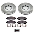 SC2066 Front Brake Disc and Pad Kit, Plain Surface, 6 Lugs, 279.9 mm, Ceramic, Z17 OE Replacement