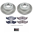 SC2152 Front Brake Disc and Pad Kit, Plain Surface, 5 Lugs, 280 mm, Ceramic, Z17 OE Replacement