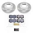 SC2324 Front Brake Disc and Pad Kit, Plain Surface, 6 Lugs, 318.8 mm, Ceramic, Z17 OE Replacement