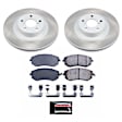 SC2373 Front Brake Disc and Pad Kit, Plain Surface 5 Lugs 294 mm Ceramic Z17 OE Replacement