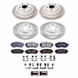 SC2376 Front and Rear Brake Disc and Pad Kit, Plain Surface, 5 Lugs, 266 mm, Ceramic, Z17 OE Replacement