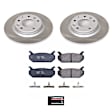 SC2453 Rear Brake Disc and Pad Kit, Plain Surface, 5 Lugs, 280 mm, Ceramic, Z17 OE Replacement