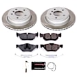 SC3002 Rear Brake Disc and Pad Kit, Plain Surface, 5 Lugs, 299.8 mm, Ceramic, Z17 OE Replacement