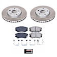 SC3031 Front Brake Disc and Pad Kit, Plain Surface, 5 Lugs, 321 mm, Ceramic, Z17 OE Replacement