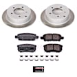 SC3033 Rear Brake Disc and Pad Kit, Plain Surface, 5 Lugs, 261.9 mm, Ceramic, Z17 OE Replacement