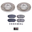 SC3057 Front Brake Disc and Pad Kit, Plain Surface, 5 Lugs, 320 mm, Ceramic