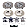 SC4430 Front and Rear Brake Disc and Pad Kit, Plain Surface, 5 Lugs, 285.7 mm, Ceramic, Z17 OE Replacement