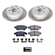 SC4604 Rear Brake Disc and Pad Kit, Plain Surface, 5 Lugs, 312.8 mm, Ceramic, Z17 OE Replacement