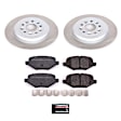 SC4744 Rear Brake Disc and Pad Kit, Plain Surface, 5 Lugs, 330 mm, Ceramic, Z17 OE Replacement