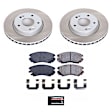 SC5291 Front Brake Disc and Pad Kit, Plain Surface, 5 Lugs, 275 mm, Ceramic, Z17 OE Replacement