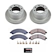 SC5328 Rear Brake Disc and Pad Kit, Plain Surface, 8 Lugs, 324 mm, Ceramic, Z17 OE Replacement