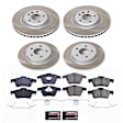SC5470 Front and Rear Brake Disc and Pad Kit, Plain Surface, 5 Lugs, 280 mm, Ceramic, Z17 OE Replacement
