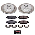 2011 Saab 9-4X - Rear Brake Disc and Pad Kit, Plain Surface, 6 Lugs, 315.5 mm, Ceramic, 3.0L 6Cyl, Z17 OE Replacement