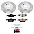SC5572 Front Brake Disc and Pad Kit, Plain Surface, 5 Lugs, 302.8 mm, Ceramic, Z17 OE Replacement