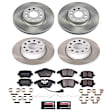 SC5798 Front and Rear Brake Disc and Pad Kit, Plain Surface, 5 Lugs, 282 mm, Ceramic, Z17 OE Replacement