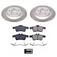 SC5842 Rear Brake Disc and Pad Kit, Plain Surface, 5 Lugs, 302 mm, Ceramic, Z17 OE Replacement