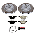 SC6032 Front Brake Disc and Pad Kit, Plain Surface, 5 Lugs, 329.9 mm, Ceramic, Z17 OE Replacement