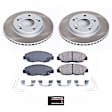 2012 Honda Civic - Front Brake Disc and Pad Kit, Plain Surface, 5 Lugs, 261.8 mm, Ceramic, 1.8L 4Cyl, Z17 OE Replacement