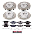 SC6397 Front and Rear Brake Disc and Pad Kit, Plain Surface, 5 Lugs, 278 mm, Ceramic, Z17 OE Replacement
