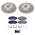 SC6766 Front Brake Disc and Pad Kit, Plain Surface, 5 Lugs, 281.7 mm, Ceramic, Z17 OE Replacement