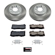 SC7126 Front Brake Disc and Pad Kit, Plain Surface, 6 Lugs, 310 mm, Ceramic