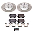 SC7324 Rear Brake Disc and Pad Kit, Plain Surface, 5 Lugs, 282 mm, Ceramic, Z17 OE Replacement