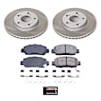 SC7345 Front Brake Disc and Pad Kit, Plain Surface, 5 Lugs, 281.7 mm, Ceramic, Z17 OE Replacement
